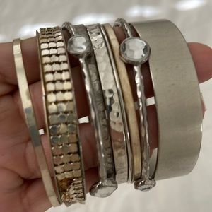 Set of bangle bracelets